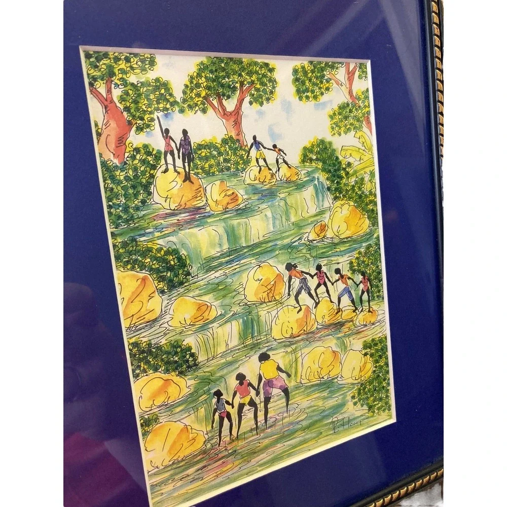 Vintage B Henry? Jamaica Photo Painting